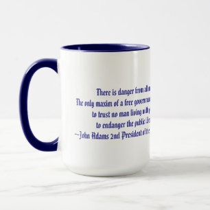 Mug Citation d'Étoile-John Adams d'Américain