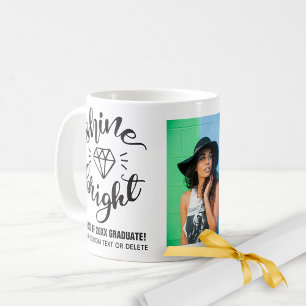 Mug Citation d'études brillante photo personnalisée br