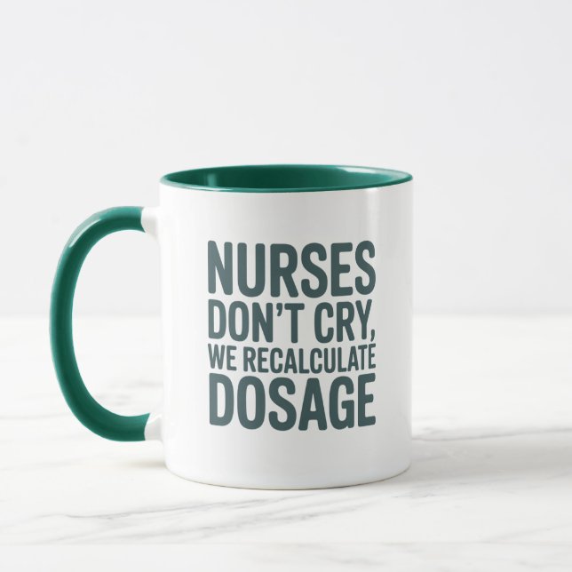 Mug Citation d'infirmière drôle, les infirmières ne pl (Gauche)