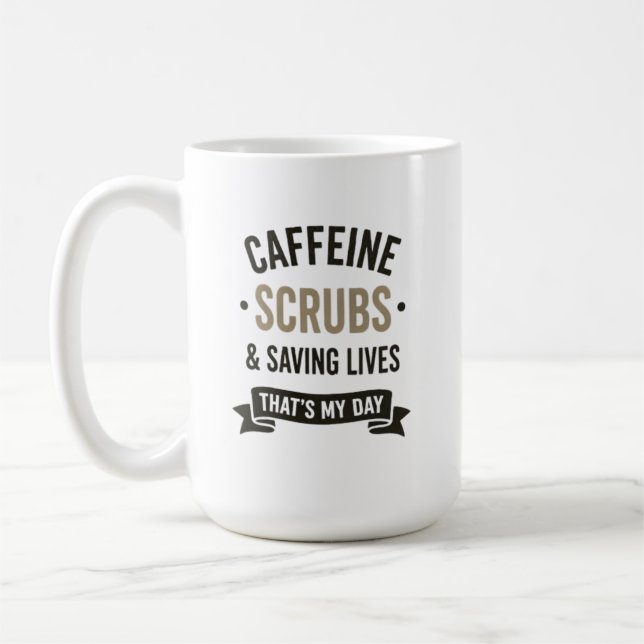 Mug Citation d'infirmière qui sauve des vies avec de l (Gauche)
