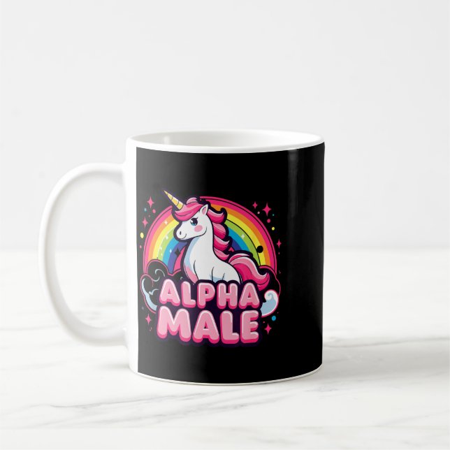 Mug Citation drôle alpha masculin ironique sarcastique (Gauche)