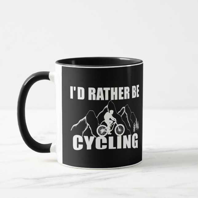 Mug Citation drôle Cadeaux de cyclisme (Gauche)