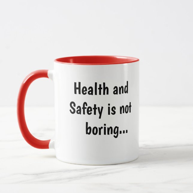 Mug Citation drôle cruelle non ennuyeuse de santé et (Gauche)