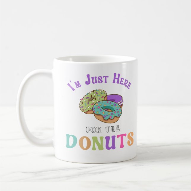 Mug Citation drôle d'amateur de beignets (Gauche)