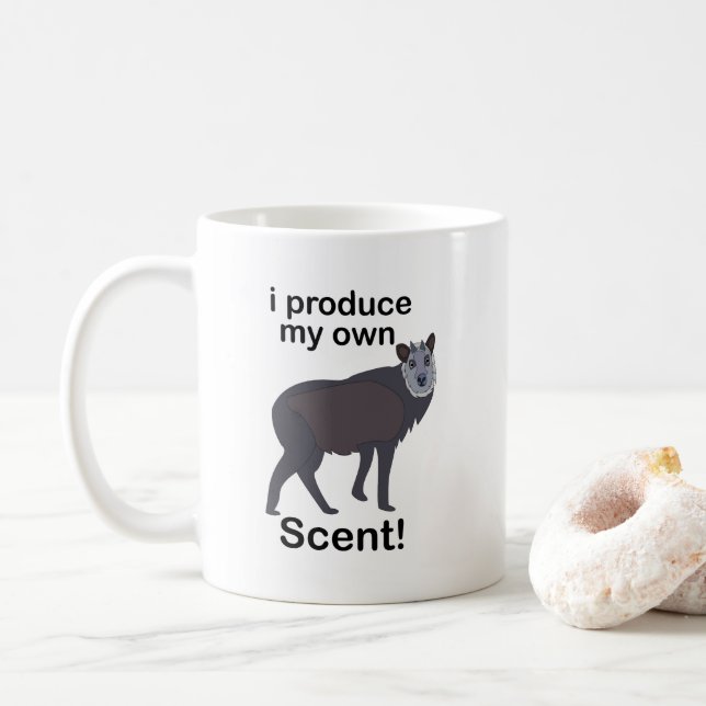 Mug Citation drôle d'animal de serows je produis mon p (Avec donut)