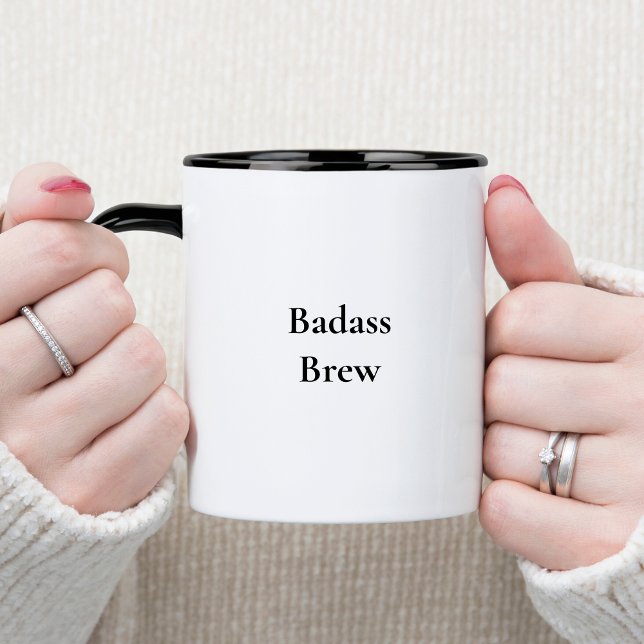 Mug Citation drôle de Badass Brew (Créateur téléchargé)