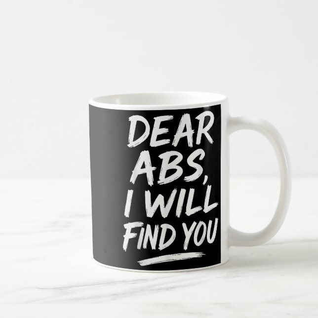 Mug Citation drôle de chers abdos pour les amateurs de (Droite)