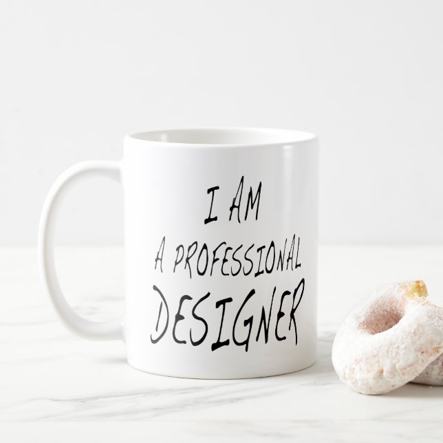 Mug Citation drôle de concepteur je suis un concepteur (Avec donut)