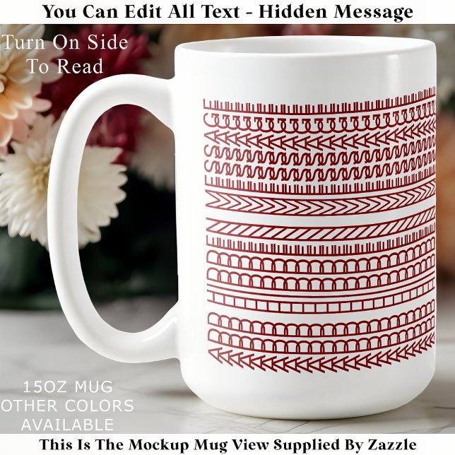 Mug Citation drôle de famille Blague Message caché 152 (Créateur téléchargé)
