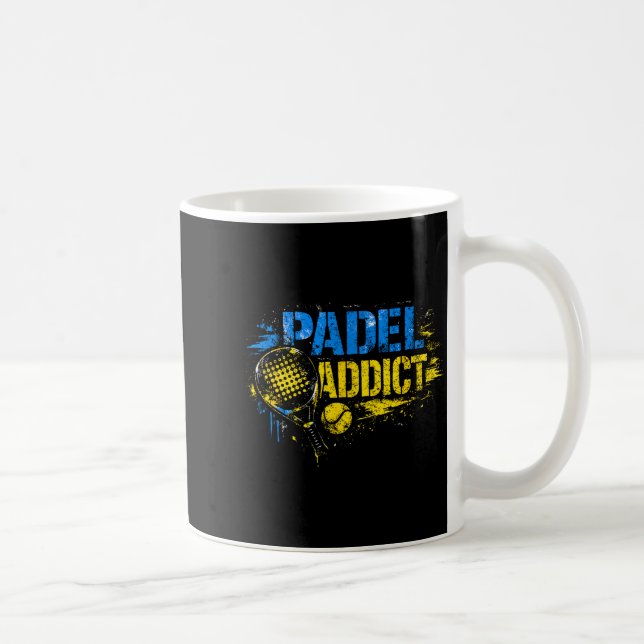 Mug Citation drôle de fan de padel  (Droite)