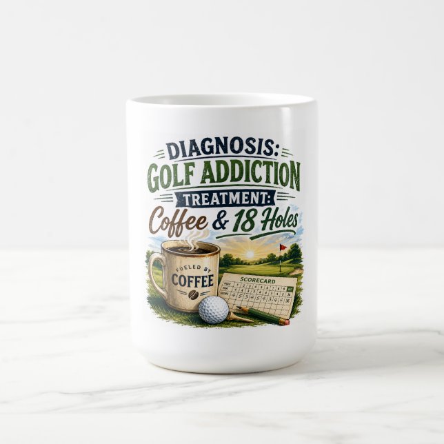 Mug Citation drôle de golf pour golfeur  (Centre)