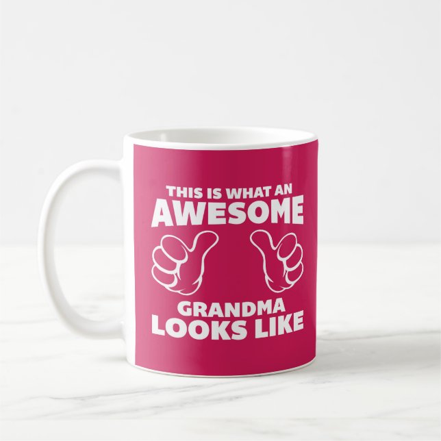 Mug Citation drôle de grand-maman impressionnante (Gauche)