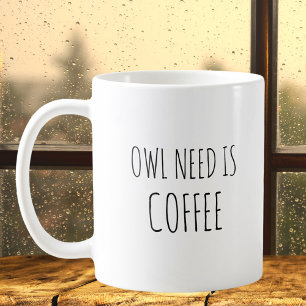 Mug Citation drôle de hibou rustique animal Jeux de mo
