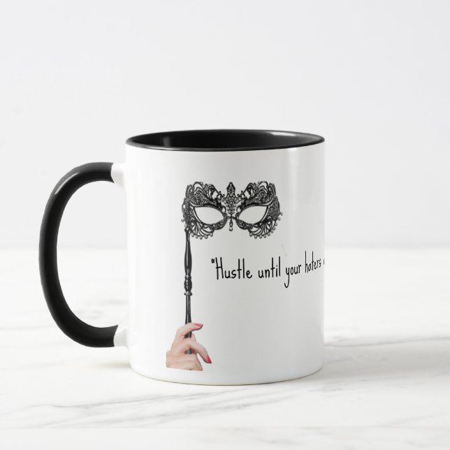 Mug Citation drôle de masque pour embauche (Gauche)