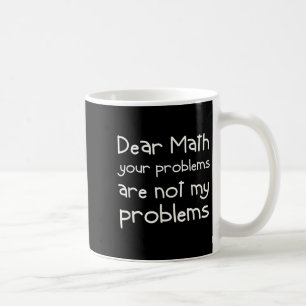 Mug Citation drôle de maths Cher Math Pour les filles