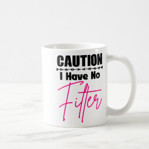 Mug Citation drôle de mise en garde Je n'ai pas de fil