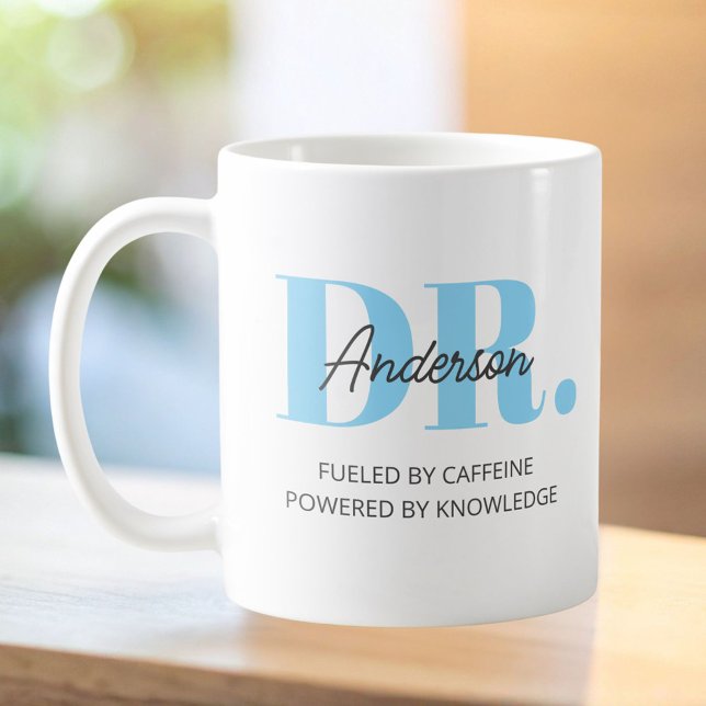 Mug Citation Drôle de Nom Personnalisé Diplôme de Doct (Créateur téléchargé)