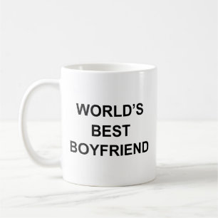 Mug Citation drôle de petit ami le meilleur au monde a