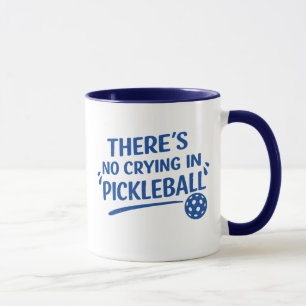 Mug Citation drôle de Pickleball Texte Bleu