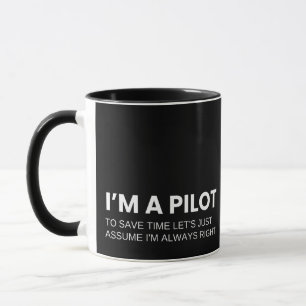 Mug Citation drôle de pilote