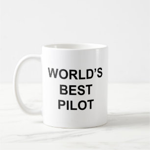 Mug Citation drôle de pilote du monde avec du texte no