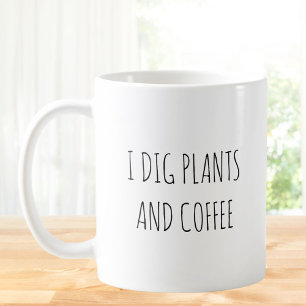 Mug Citation drôle de plante rustique et caféine pour 