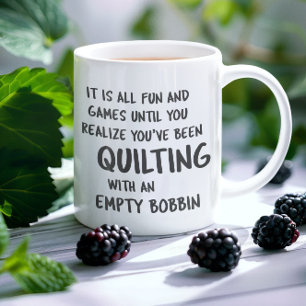 Mug Citation drôle de problèmes de patchwork pour le c