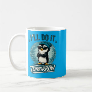 Mug Citation drôle de procrastination Petit humour mig