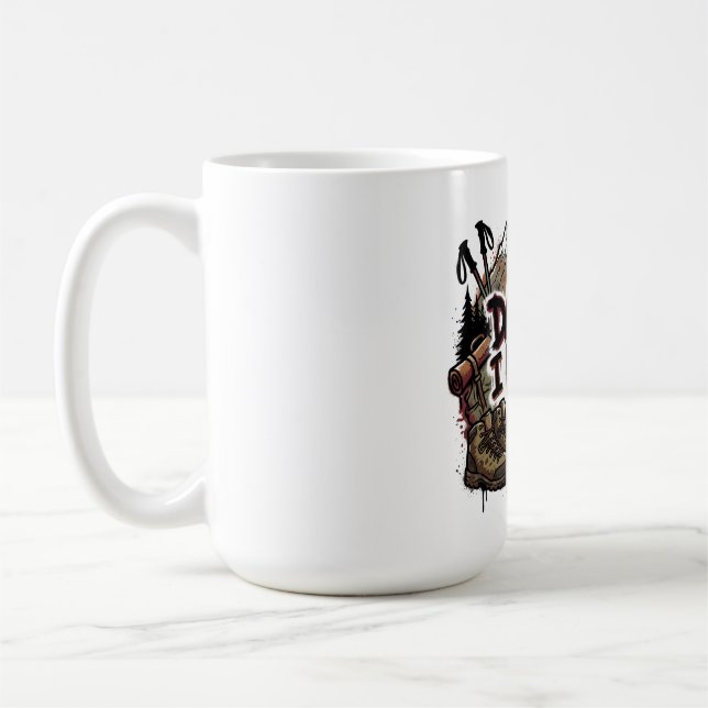 Mug Citation drôle de randonnée – « Danger ? Je connai (Gauche)