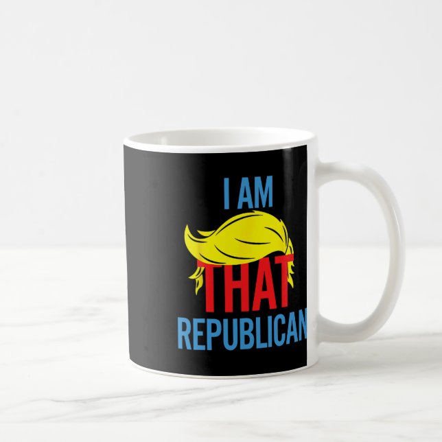 Mug Citation drôle de Républicain conservateur Je suis (Droite)