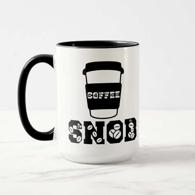 Mug Citation drôle de snob du café pour maman passionn (Gauche)