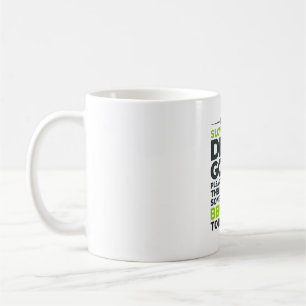 Mug Citation drôle de tortue coureuse lente Gravure vi
