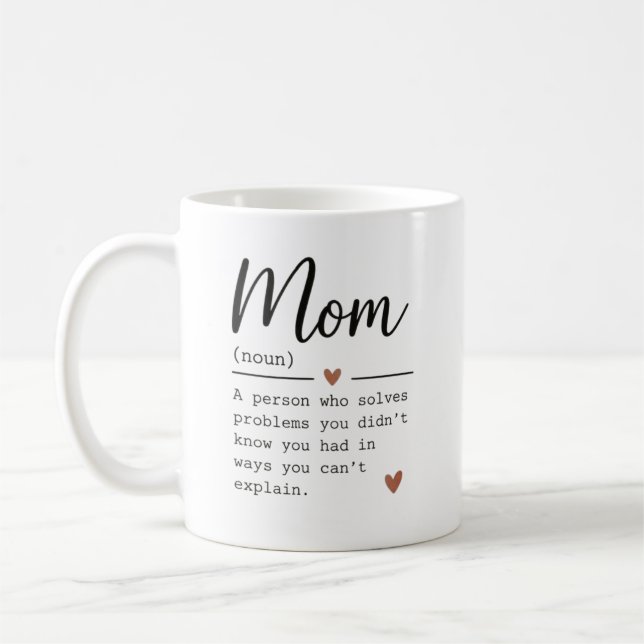Mug Citation drôle Définition Maman (Gauche)