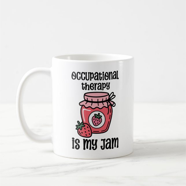 Mug Citation drôle d'ergothérapie (Gauche)