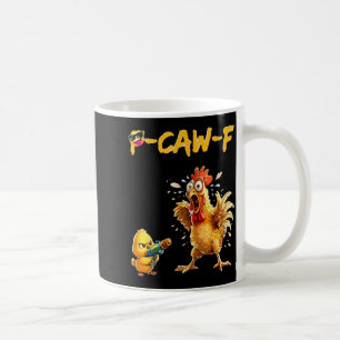 Mug Citation drôle d'humour de poulet Coq Mème Caw F P