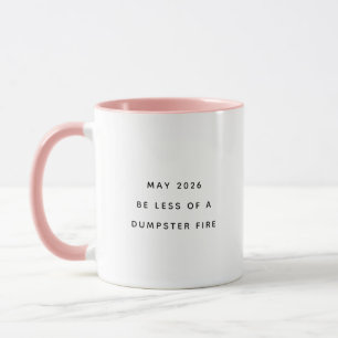 Mug Citation drôle d'humour Feu de poubelle Café drôle