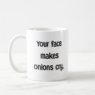 Mug Citation drôle d'insulte de visage de oignon qui p