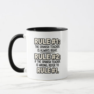 Mug Citation drôle d'un professeur d'espagnol