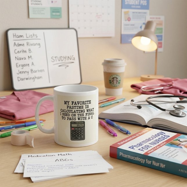 Mug Citation drôle d'une calculatrice d'examen final d (Créateur téléchargé)