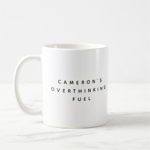 Mug Citation drôle et personnalisée pour les surpenseu