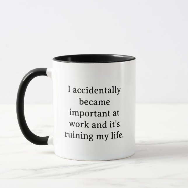Mug Citation drôle et sarcastique pour collègue de tra (Gauche)