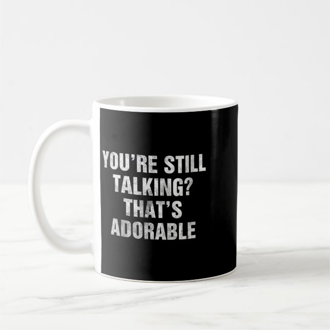 Mug Citation drôle et sarcastique pour femmes, humour  (Gauche)