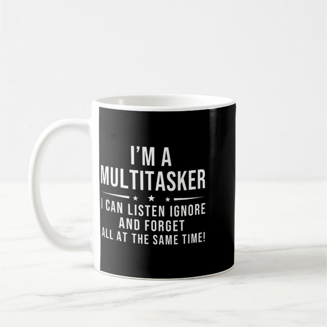 Mug Citation drôle Humoristique Multitâche Citation dr (Gauche)