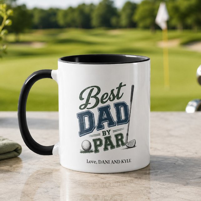 Mug Citation drôle Meilleur Papa par Par Golf Café (Créateur téléchargé)