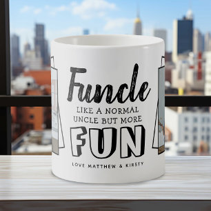 Mug Citation drôle moderne 'Funcle' 2 x Photo Oncle