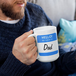 Mug Citation drôle personnalisée Bonjour ! Je m'appell