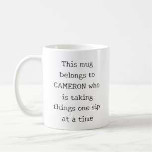 Mug Citation drôle personnalisée Humour de la vie de m