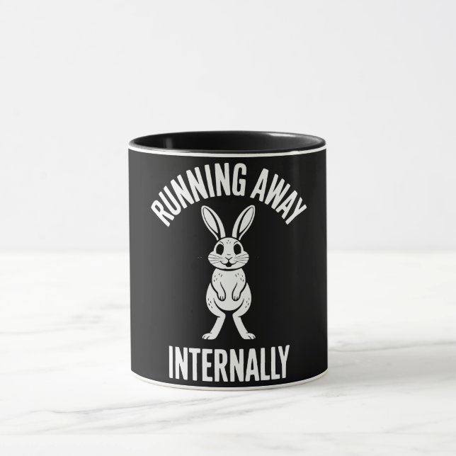 Mug Citation drôle pour fuir en interne humour sarcasm (Centre)