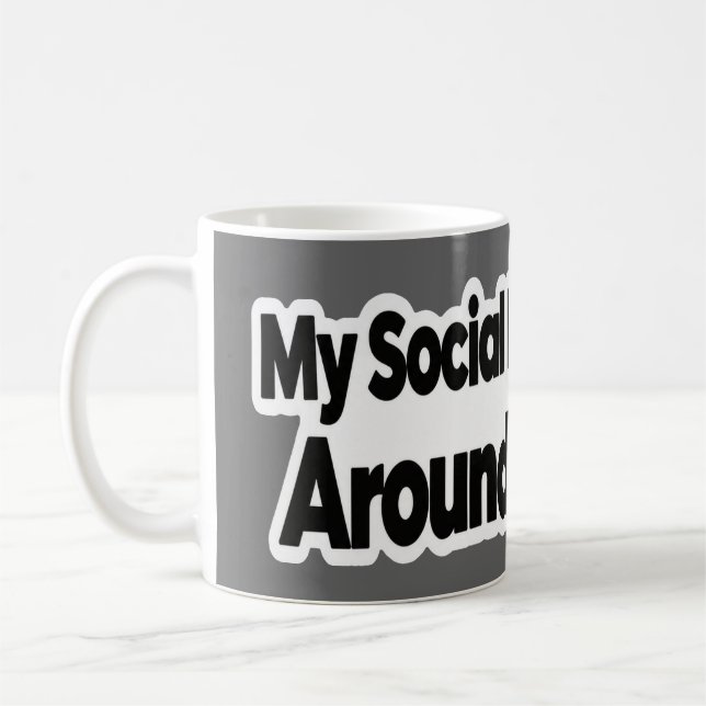 Mug Citation drôle pour introverti buveur de café ou d (Gauche)