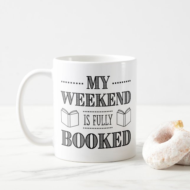 Mug Citation drôle pour les amateurs de livres  (Avec donut)